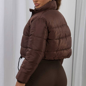 Chaqueta Corta Acolchada Informal con Logotipo Personalizado para Mujer, Chaqueta Corta Transpirable, Chaqueta de Burbuja Informal, Abrigos Acolchados para Invierno para Mujer - Product Image 3