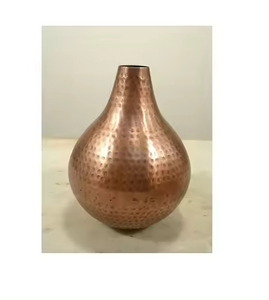 Maceta de diseño martillado de calidad superior de la India, decoración exclusiva para el suelo de la boda, florero de latón para decoración del hogar - Product Image 4