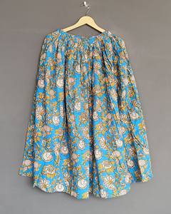 Plus Size Handmade Cotton Floral Formal Wrap <b>Maxi</b> <b>Skirt</b> Bohemian Natural Waistline Breathable Beach Tennis Wear - Product Image 4