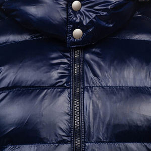 Chaqueta acolchada de manga larga de invierno de alta calidad para hombre con logotipo personalizado impreso, chaqueta acolchada al por mayor, chaquetas azules - Product Image 4