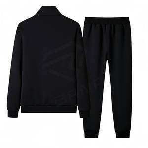 Conjunto Deportivo Casual de Verano para Hombre, Talla Grande, con Cierre Completo, 100% Algodón, Transpirable, Pantalones Deportivos, Venta al Por Mayor - Product Image 3