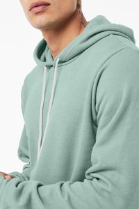 Bella toile 3719 unisexe sweat à capuche brodé doux Airlume peigné anneau filé coton éponge polaire pull poussiéreux bleu respirant - Product Image 5