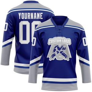 Custom lace neck hockey jersey wholesale breathable fabric lace neck ice hockey jersey factory direct bulk supply - Product Image 4