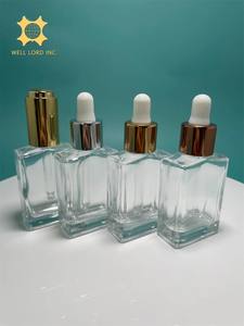 Envases de fragancia de vidrio mate grabados personalizados elegantes 30ml tapón de rosca recargable para perfume y crema de ojos - Product Image 2