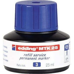 Tinta de Recarga para Marcador Edding MTK25, Botella Azul de 25 ml - Product Image 1