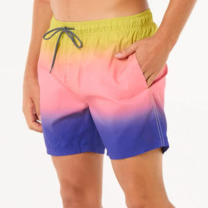 Pantalones cortos de playa para hombre, servicio OEM profesional, pantalones cortos de secado rápido para adultos, cambio gradual, pantalones cortos para hombre - Product Image 6