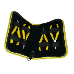 Meilleure pince à nez rond côté Premium pince coupante coupe fil 4 pièces grande qualité utiliser bijoux artisans pratique Pack d'essentiel - Product Image 2