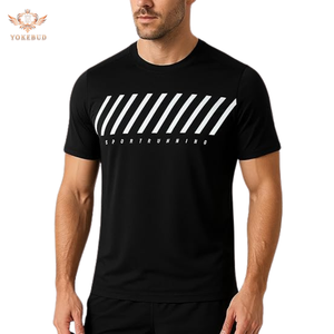 Camisetas de cuello redondo de secado rápido activo para hombre de calidad superior, camisetas atléticas de manga corta para correr y entrenar en el gimnasio, ropa deportiva a granel - Product Image 6