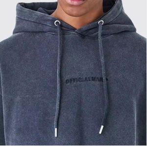 Nouvel arrivage Survêtements délavés à l'acide au look classique Vêtements de rue lourds à séchage rapide avec col à capuche pour l'hiver - Product Image 5