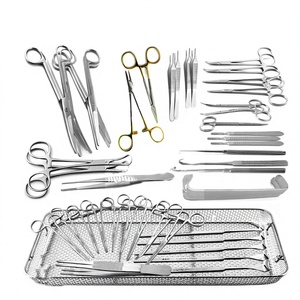 Boîte en acier inoxydable pour kit d'instruments chirurgicaux pour interventions chirurgicales mineures de base, dissection manuelle, réutilisable, certifié CE, KAHLU - Product Image 1