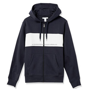 Sudadera con Capucha para Hombre 100% Algodón al por Mayor con Cierre y Logotipo Personalizado, Estampado Sólido, Técnicas de Teñido Anudado y Teñido Liso - Product Image 1