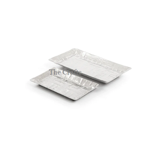 Juego de platos de postre de comida de color dorado de aluminio de tres platos de servicio de diferentes tamaños para los más vendidos - Product Image 5