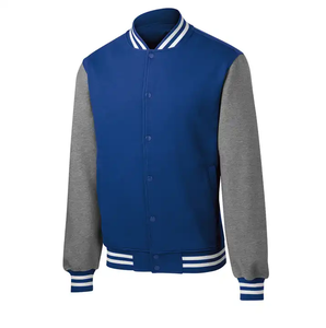 OEM Custom High Quality Men Embroidery Patch Warm College Jacket Bomber Letterman Varsity Jacket for Men - Product Image 1