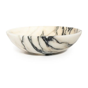Cuenco de piedra natural de primera calidad, exquisito mármol blanco hecho a mano, Hogar Moderno, cocina, centro de mesa decorativo, bodas ecológicas - Product Image 5
