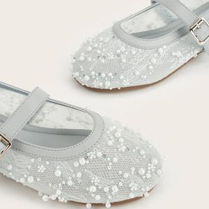 Chaussures plates en toile brodées Sashiko, détails brodés, mocassins décontractés, respirants, en lin, pour l'été, chaussures épaisses pour femmes - Product Image 2