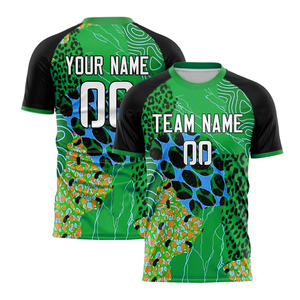 Vêtements de football pour adultes personnalisés, maillot de football avec nom et numéro de l'équipe, t-shirts à coupe automatisée - Product Image 5