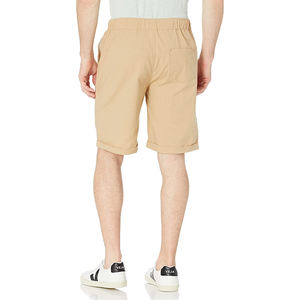 Pantalones cortos de lona de cintura media de calidad superior para hombre, pantalones cortos informales de punto sólido con cierre de cordón, estampado personalizado, XXS de moda, teñido liso - Product Image 5