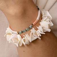 Nouvelle arrivée à la mode coquillage bracelet perles prix de gros naturel océan mer coquille bracelets pour femmes cadeaux