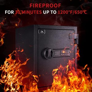 <span class=keywords><strong>TIGERKING</strong></span> Coffre-fort domestique ignifuge de 1,24 pi³, coffre-fort en acier avec serrure numérique pour la maison et le bureau - Product Image 2