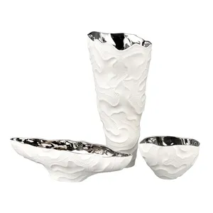 ชามครัวหรูหรา ทำมือ สไตล์อเมริกัน ทาสีเมทัลลิก ปลอดภัยสำหรับงานปาร์ตี้ ชุบเคลือบจาก Zahid Exports - Product Image 2