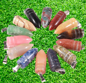 Meilleure qualité Offre Spéciale en vrac pierres naturelles en forme de cône pendentifs charmes collier pendentifs pour la fabrication de bijoux - Product Image 2