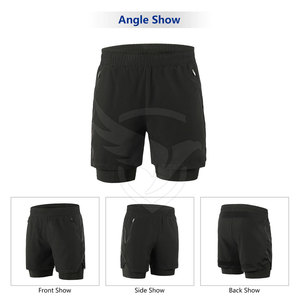 Pantalones cortos de gimnasio para hombre hechos a medida, pantalones cortos de gimnasio de nuevo diseño, pantalones cortos de gimnasio de poliéster Spandex para hombre - Product Image 3