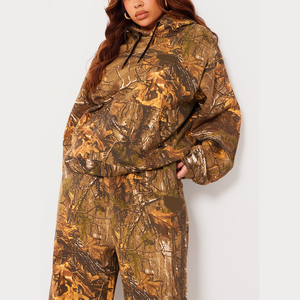 New Style Stacked Tracksuit High Quality Two Piece Real Tree Jungle Print Camo Forest Hunting Hiking Camping Jogger Sets - Product Image 5