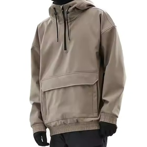 Vestes de ski softshell à la mode pour hommes avec doublure en polaire Pull à capuche imperméable et coupe-vent pour le snowboard Accessoire d'hiver - Product Image 1