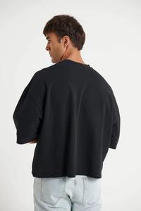 เสื้อยืดผู้ชายกล่องฮิปฮอป300GSM โลโก้ตามสั่งเสื้อผ้าแนวสตรีทผ้าแห้งเร็วผ้าคอตตอน100% ตามสั่ง - Product Image 6