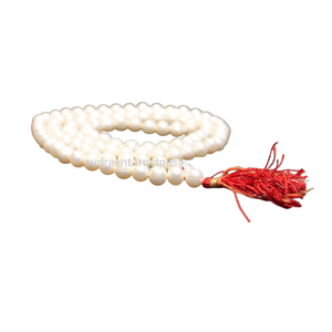 100% naturel chapelet soie gland Long Mala collier culture perle d'eau douce 6mm brin chaîne bouddhisme mariage/fête bijoux - Product Image 1