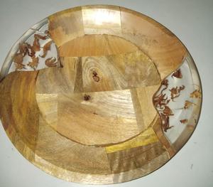 Tazón de Servir Minimalista de Madera de Mango y Resina con Logotipo Personalizado, Ecológico y Único, Vajilla para Mesa, Decoración para el Hogar - Product Image 5