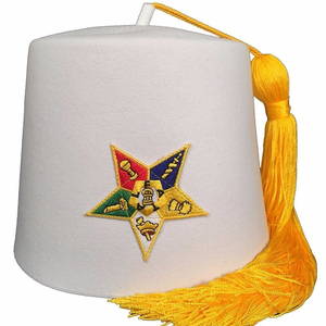 High Quality Solid Color OES Masonic Shriner Fez <b>Hat</b> Embroidery Pattern Wool Regalia Reasonable Price for Sale - Product Image 3