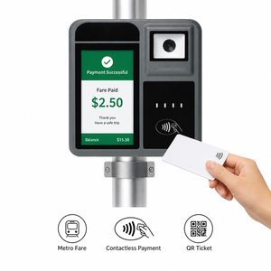 Terminal de paiement sans argent liquide pour <span class=keywords><strong>carte</strong></span> de bus Android, système de validation automatique des tarifs P18-Q - Product Image 1