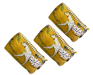 Bolsa con cremallera de algodón acolchado de algodón vibrante Suave, ligera y hecha a mano para uso diario Uso multiusos - Product Image 4