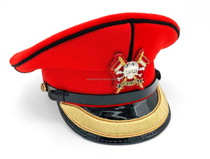 Gorras Blancas Personalizadas con Insignia de Bullion, Sombreros de Uniforme de Lujo, Corona Estructurada de Alta Calidad, Fabricante con Suministro al por Mayor - Product Image 5