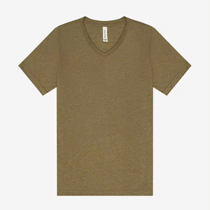 Blanc Tultex unisexe Fine Jersey t-shirt col en V T-Shirts prochain niveau hommes suédé bébé côtes doux col en v t-shirt - Product Image 1