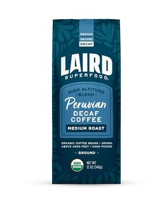 Café Molido Descafeinado Tostado Medio Peruano Laird Superfood, 12 oz. Bolsa - Product Image 4
