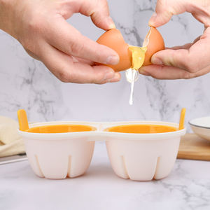 เครื่องทำไข่<span class=keywords><strong>ต้ม</strong></span>แบบไมโครเวฟ 2 ช่อง 2 ชั้น พร้อมฝาปิดและอุปกรณ์แยกไข่ - Product Image 5