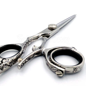 Tijeras giratorias con logotipo personalizado con mango giratorio para pulgar y cuchillas de corte de precisión - Product Image 6