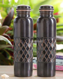 Pure Wide Copper Bottle for Youthful Glow and Natural Health by Tradebyd - Product Image 1