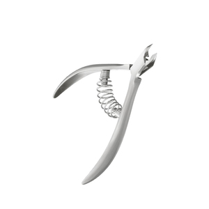 Pince à cuticules en acier inoxydable allemand pour le nail art, action à ressort, pour enlever les peaux mortes des doigts et des orteils. - Product Image 2