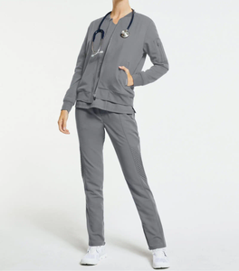 Chaqueta médica duradera con bolsillos funcionales y tela transpirable para uniformes sanitarios profesionales - Product Image 1