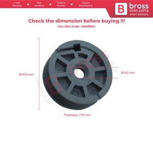 ล้อปรับกระจกหน้าต่างด้านหน้าขวาสำหรับรถยนต์ Fiorino รุ่น BWR924 - Product Image 5