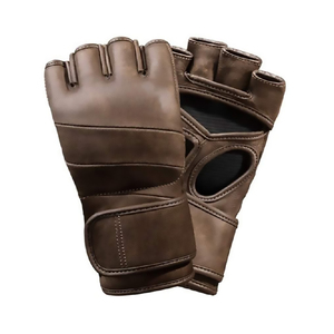 Hot Selling Men's Leather MMA Gloves Laced Closure Waterproof Non-Slip Customizable Sizes High Quality Boxing Gloves - Product Image 1