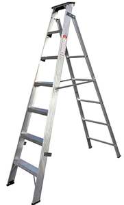 Stable Folding <b>Step</b> <b>Ladder</b> Aluminum Design with Anti-Slip <b>Platform</b> <b>for</b> Easy Home Storage Access and Maintenance - Product Image 2