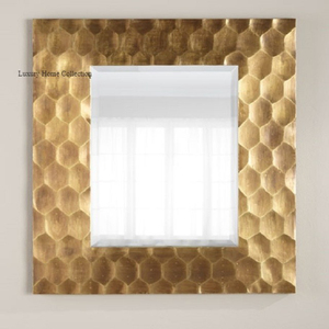 <b>Bathroom</b> <b>Mirror</b> Gold Color Attractive Design <b>Wall</b> <b>Mirror</b> Shiny Polished <b>Bathroom</b> Accessories <b>for</b> Hotel and Restaurant Home Decor - Product Image 4