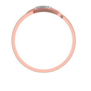 Anillo de compromiso de diamantes de oro rosa de 14 quilates de alta calidad superventas elegante diseño solitario certificado IGI para aniversario de bodas - Product Image 3
