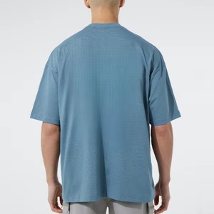 เสื้อยืดคอกลมผ้าฝ้ายเนื้อแข็งสำหรับผู้ชายทรง100% ดีไซน์โลโก้ตามสั่ง - Product Image 2