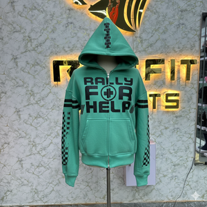 La mejor moda Venta caliente Sudadera con capucha con cremallera más demandada Color púrpura Impreso Hecho en fábrica Precio barato Sudaderas con capucha Hombres Sudaderas con capucha para hombres - Product Image 4