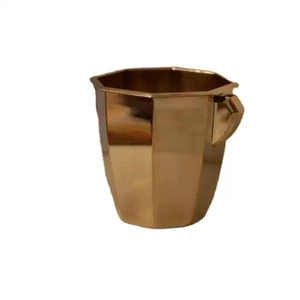 Seau à glace en métal de nouvelle conception avec pince pour les boissons fraîches et refroidisseur en métal de service facile - Product Image 1